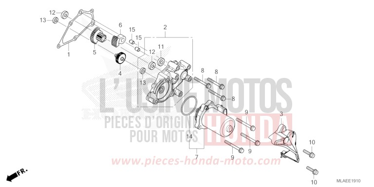 REDUCTION GEAR for CMX 1100 "Rebel" IRIDIUM GRAY METALLIC (NHC65) from 2024